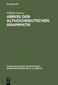 Abriß der althochdeutschen Grammatik