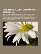 Reichskanzler (Weimarer Republik)