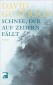 Schnee, der auf Zedern fällt