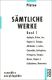Sämtliche Werke 01