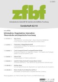 Information, Organisation, Innovation: Theoretische und Empirische Forschung