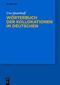 Wörterbuch der Kollokationen im Deutschen