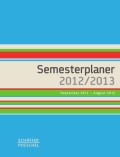 Semesterplaner 2012/2013