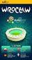 Wroclaw 1:22 500 Euro 2012 Paper map