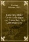 Experimentelle Untersuchungen zur Erkenntnis des Lernprozesses