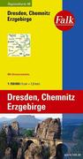 Falk Regionalkarte 10. Dresden, Chemnitz, Erzgebirge. 1 : 150 000