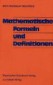 Mathematische Formeln und Definitionen. Neubearbeitung