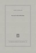 Was ist Metaphysik?