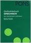 PONS Großwörterbuch Griechisch-Deutsch. Deutsch-Griechisch
