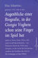 Augenblicke einer Biografie, in der Giorgio Voghera schon seine Finger im Spiel hat