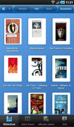 Samsung App Bibliotheksansicht