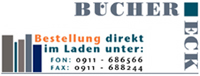 BücherEck Logo mit Adresse und Telefon