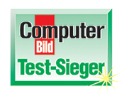 Dieses Produkt hat im COMPUTER BILD Test in seiner Kategorie gesiegt.