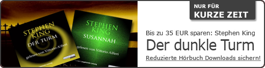 Nur für kurze Zeit: Der dunkle Turm von Stephen King als Hörbuch Download besonders günstig - bei Libri.de finden Sie Bücher, Hörbücher, Hörbuch Downloads, eBooks und vieles mehr. Einfach und bequem online bestellen!