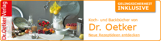 Gelingsicherheit inklusive: Koch- und Backbücher von Dr. Oetker. Neue Rezeptideen entdecken